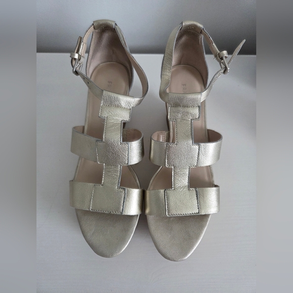 Franco Sarto Platinum Women's Gladiator Espadrille Platform Sandals - Picture 1 of 5